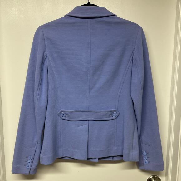 Talbots Light Blue Lavender Jacket Blazer Womens Size Small Career Preppy - Picture 2 of 11